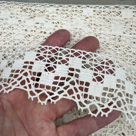 Wholesale Vintage French Lace Trim – 28m – Le Puy-en-Velay Cotton Lace - Bobbins&Needles