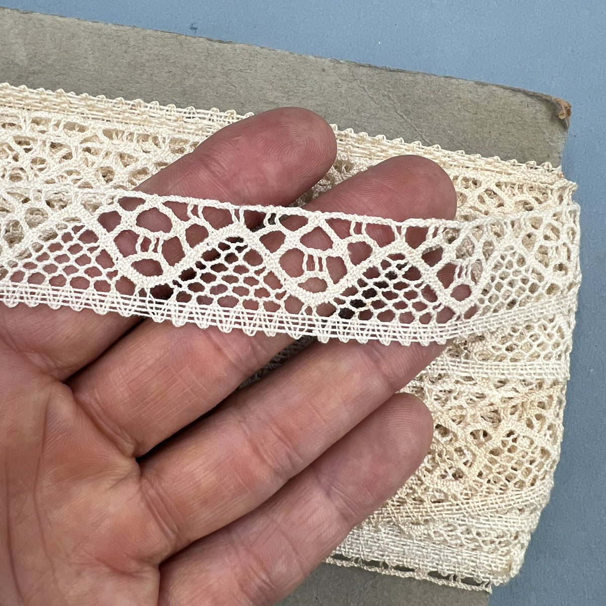 Wholesale Vintage French Lace Trim – 28m – Le Puy-en-Velay Cotton Lace