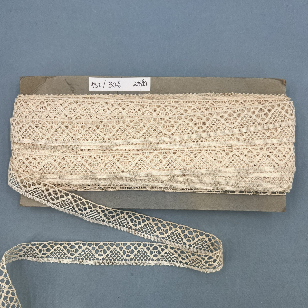 Wholesale Vintage French Lace Trim – 28m – Le Puy-en-Velay Cotton Lace