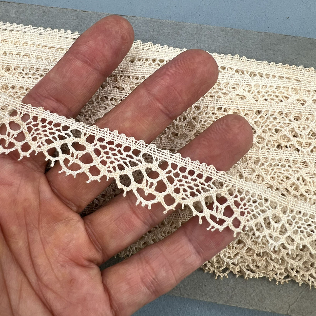 Wholesale Vintage French Lace Trim – 30m – Le Puy-en-Velay Cotton Lace