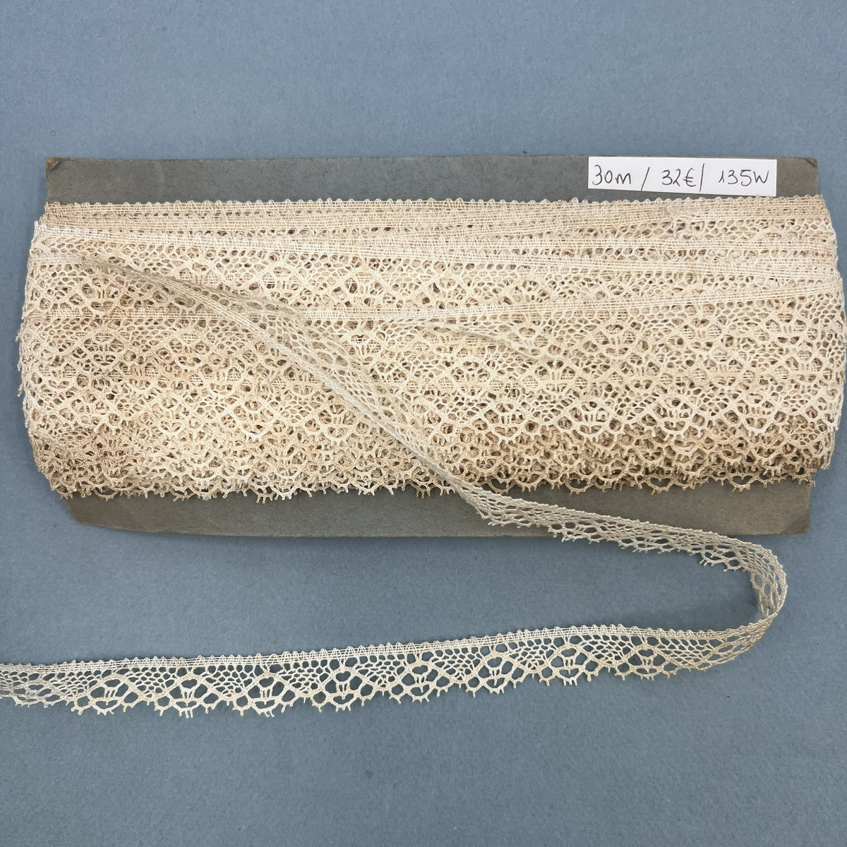 Wholesale Vintage French Lace Trim – 30m – Le Puy-en-Velay Cotton Lace