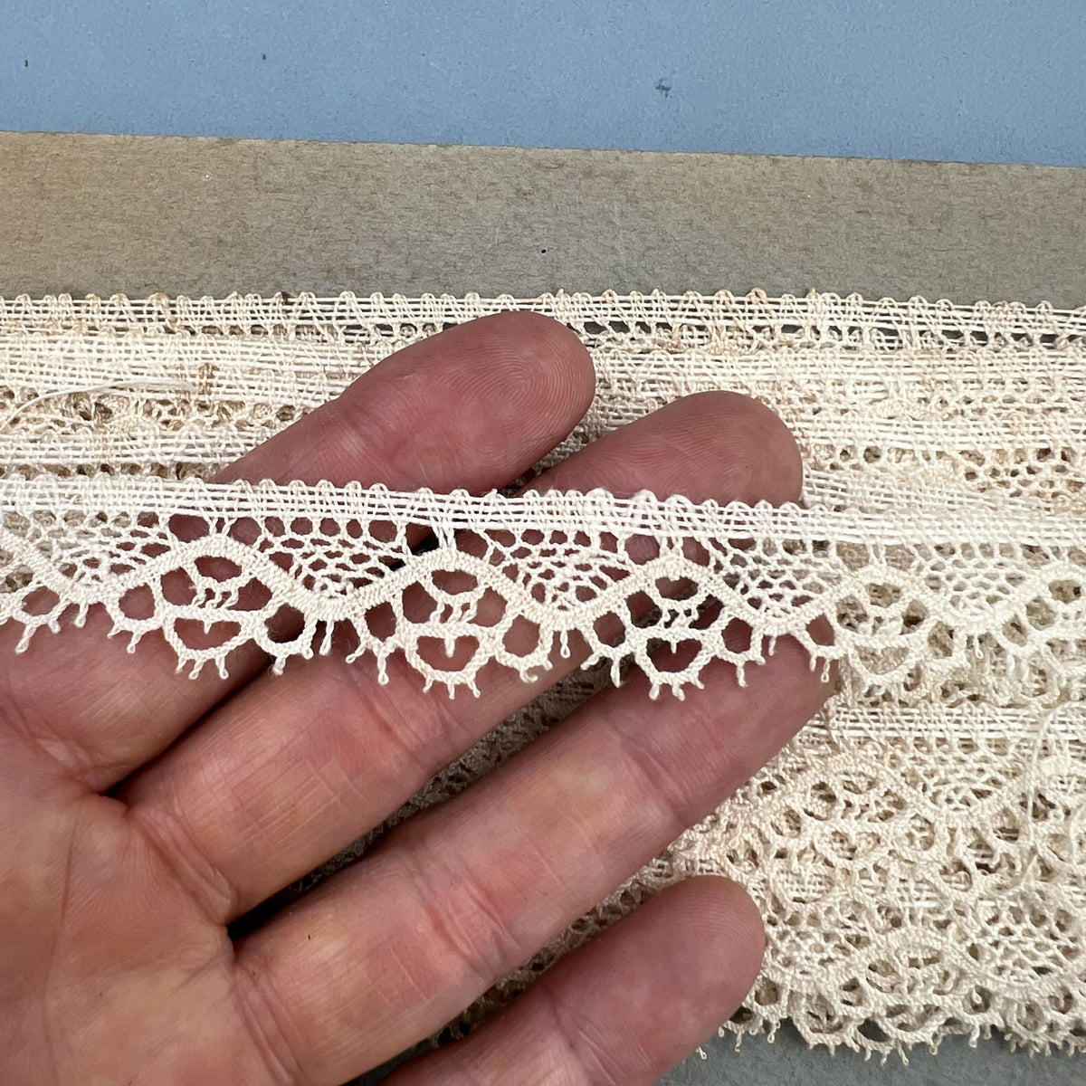 Wholesale Vintage French Lace Trim – 20m – Le Puy-en-Velay Cotton Lace