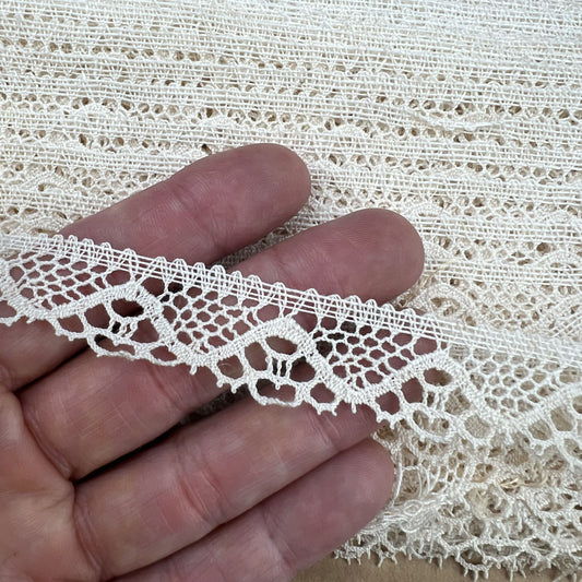 Wholesale Vintage French Lace Trim – 60m – Le Puy-en-Velay Cotton Lace - Bobbins&Needles