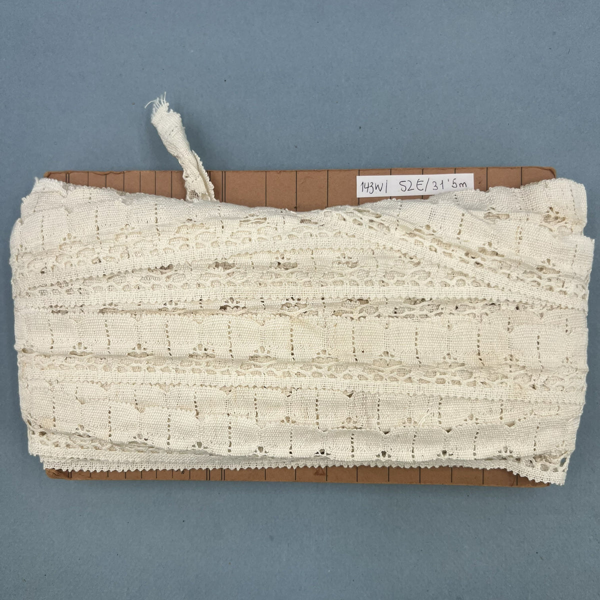 Wholesale Vintage French Lace Trim – 31m – Le Puy-en-Velay Cotton Lace