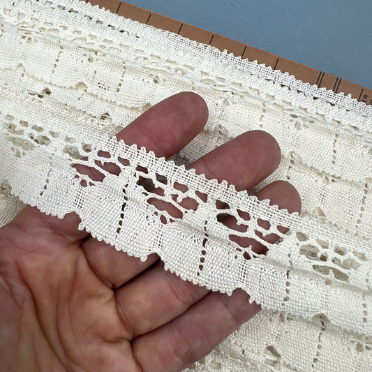 Wholesale Vintage French Lace Trim – 30m – Le Puy-en-Velay Cotton Lace - Bobbins&Needles