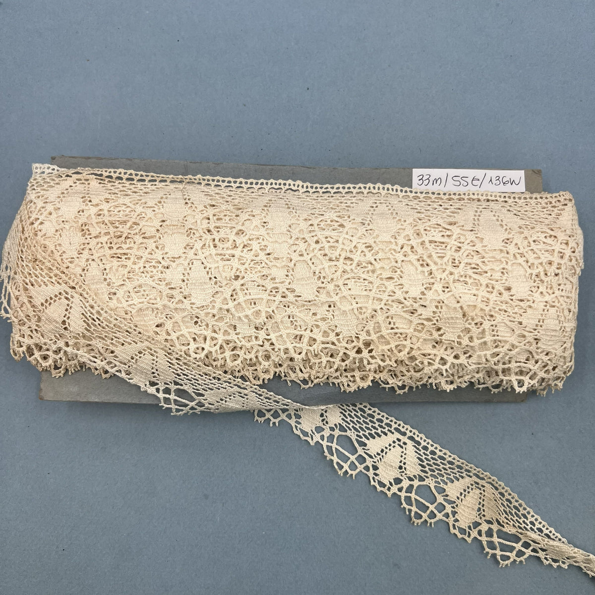 Wholesale Vintage French Lace Trim – 33m – Le Puy-en-Velay Cotton Lace