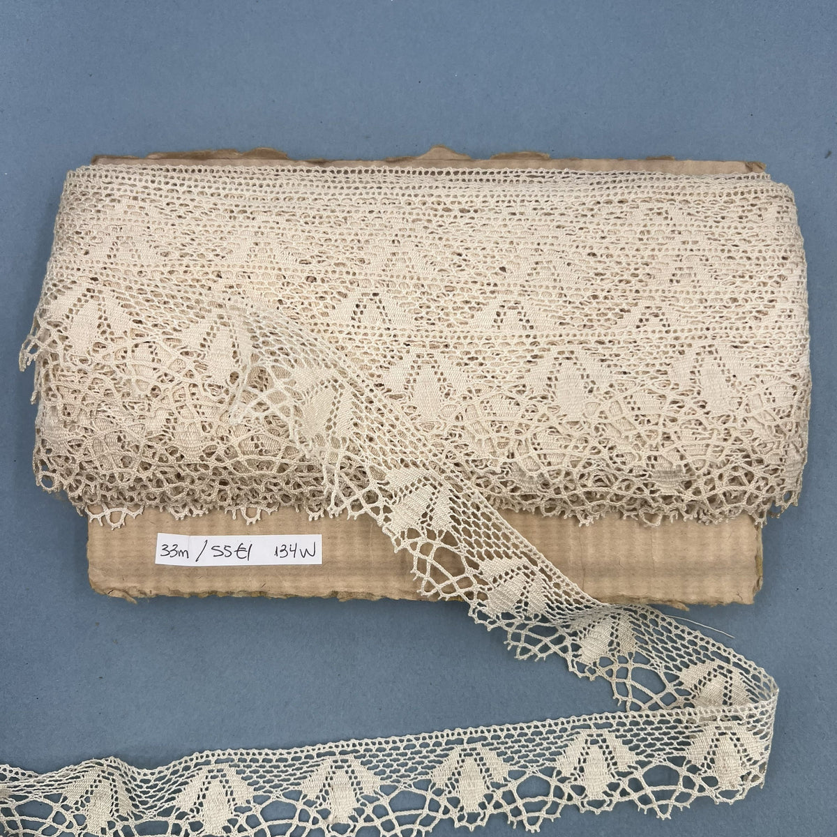 Wholesale Vintage French Lace Trim – 33m – Le Puy-en-Velay Cotton Lace