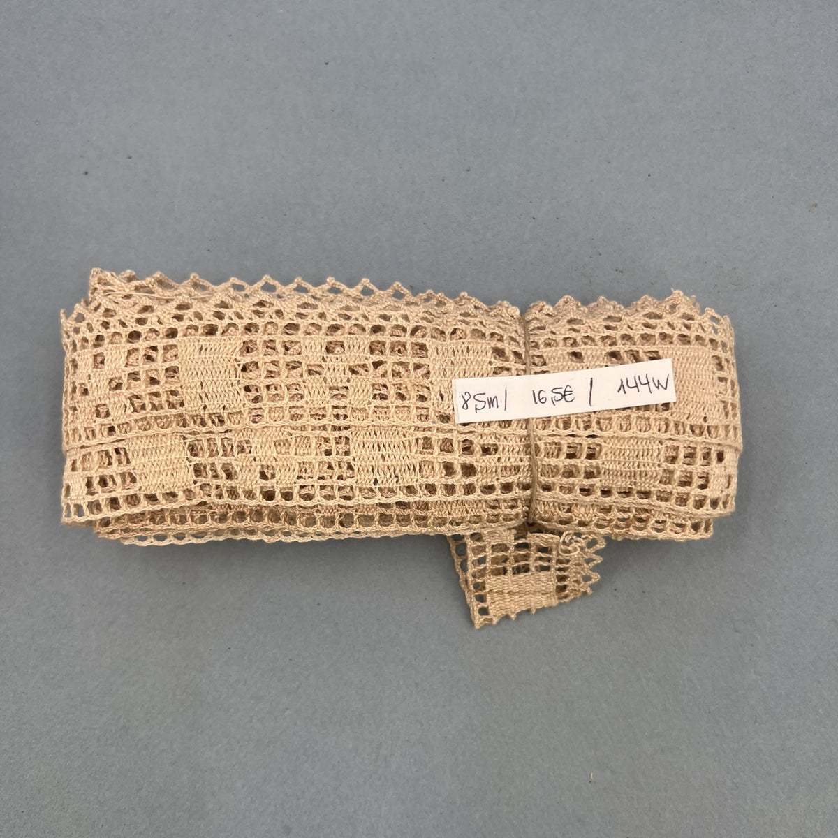 Wholesale Vintage French Lace Trim – 8.5m – Le Puy-en-Velay Cotton Lace