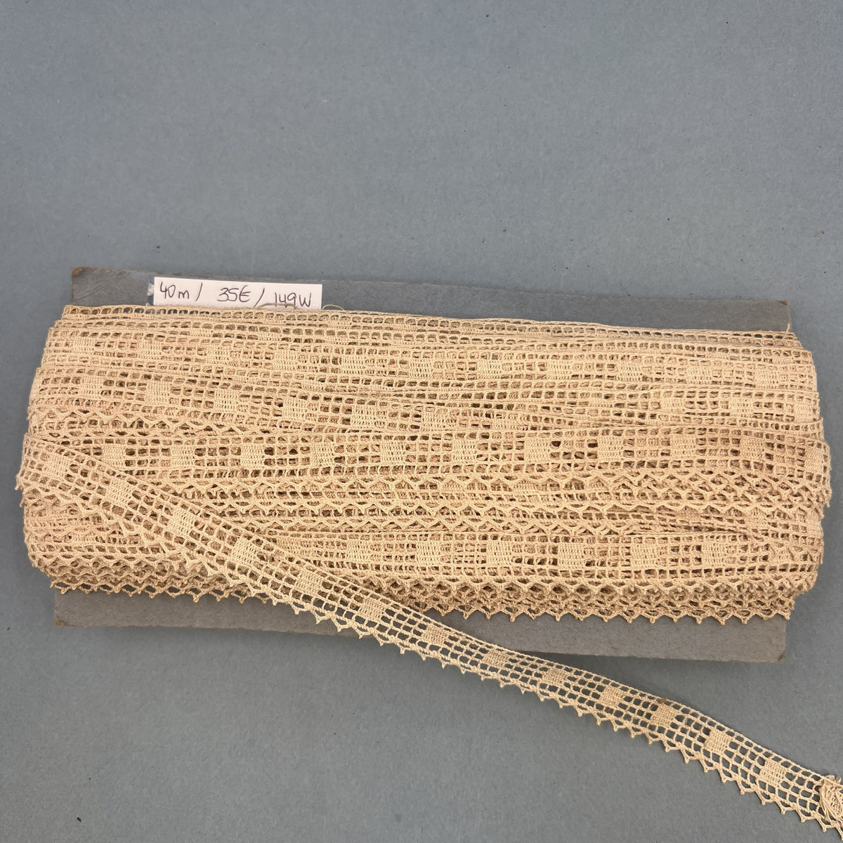 Wholesale Vintage French Lace Trim – 40m – Le Puy-en-Velay Cotton Lace