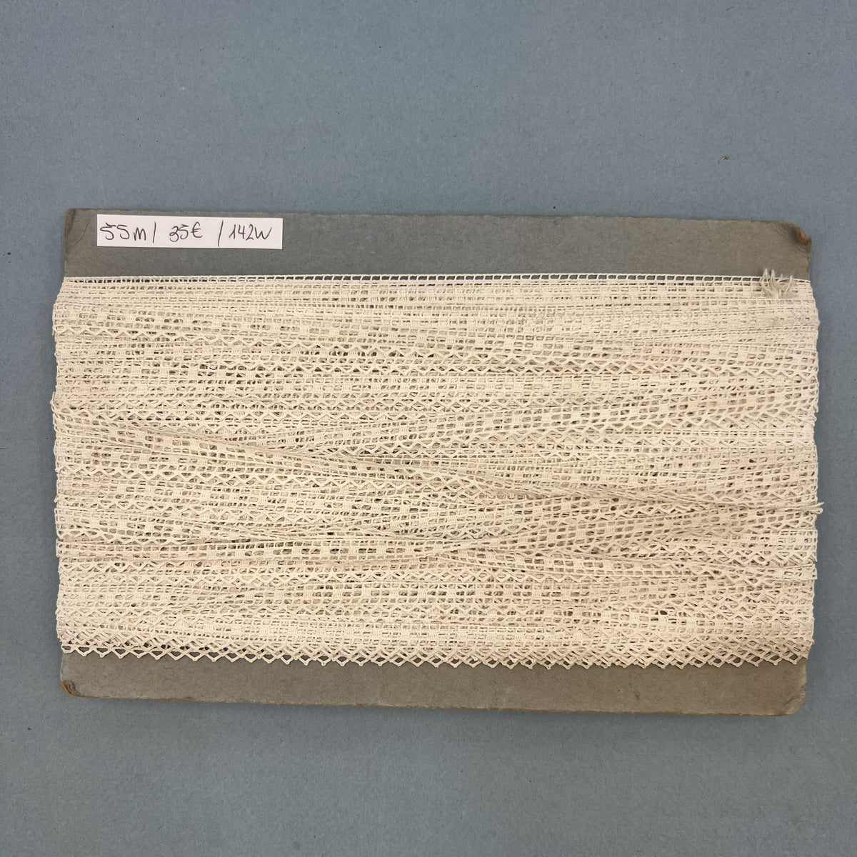Wholesale Vintage French Lace Trim – 55m – Le Puy-en-Velay Cotton Lace