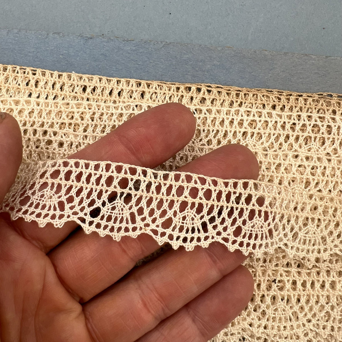 Wholesale Vintage French Lace Trim – 13m – Le Puy-en-Velay Cotton Lace
