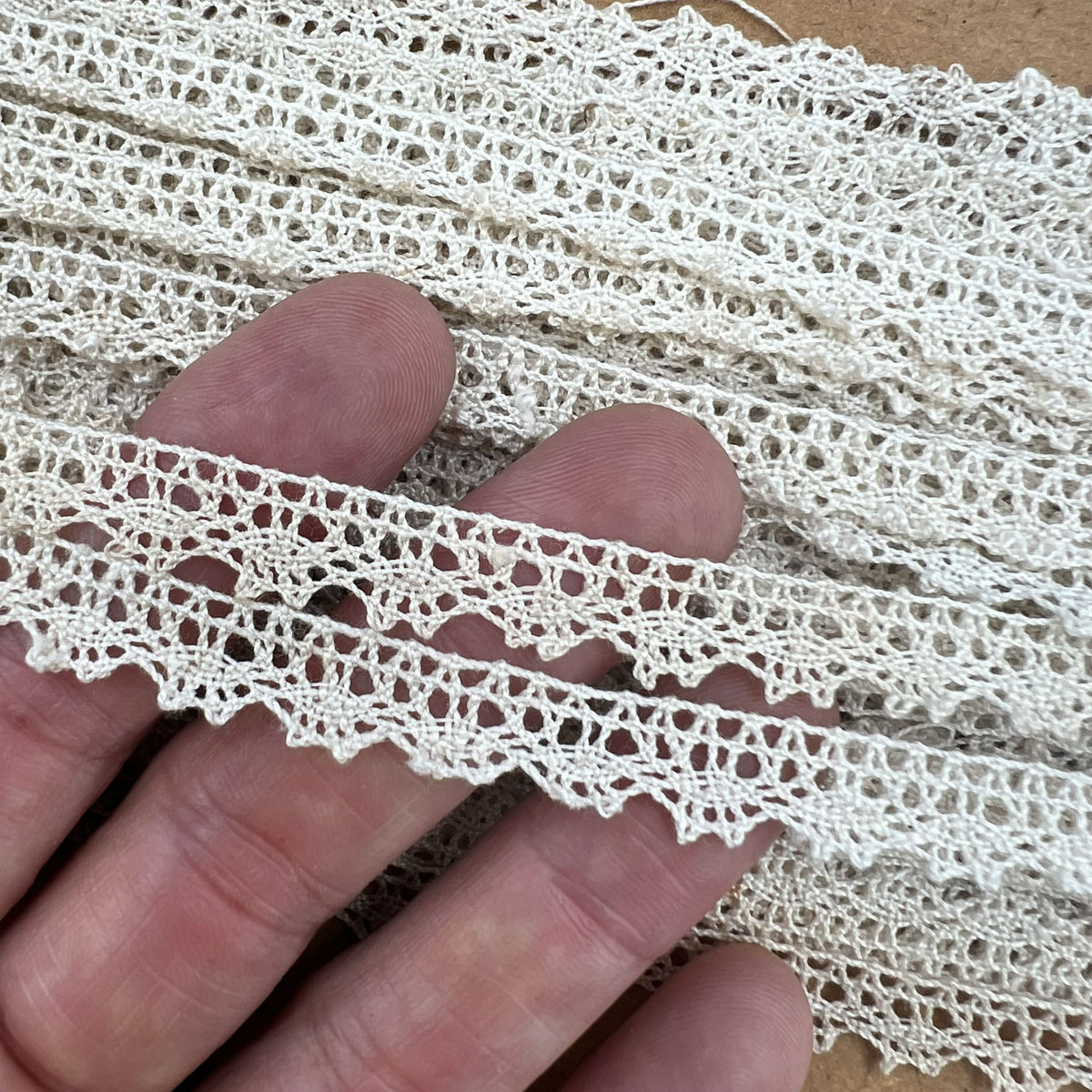 Wholesale Vintage French Lace Trim – 25m – Le Puy-en-Velay Cotton Lace