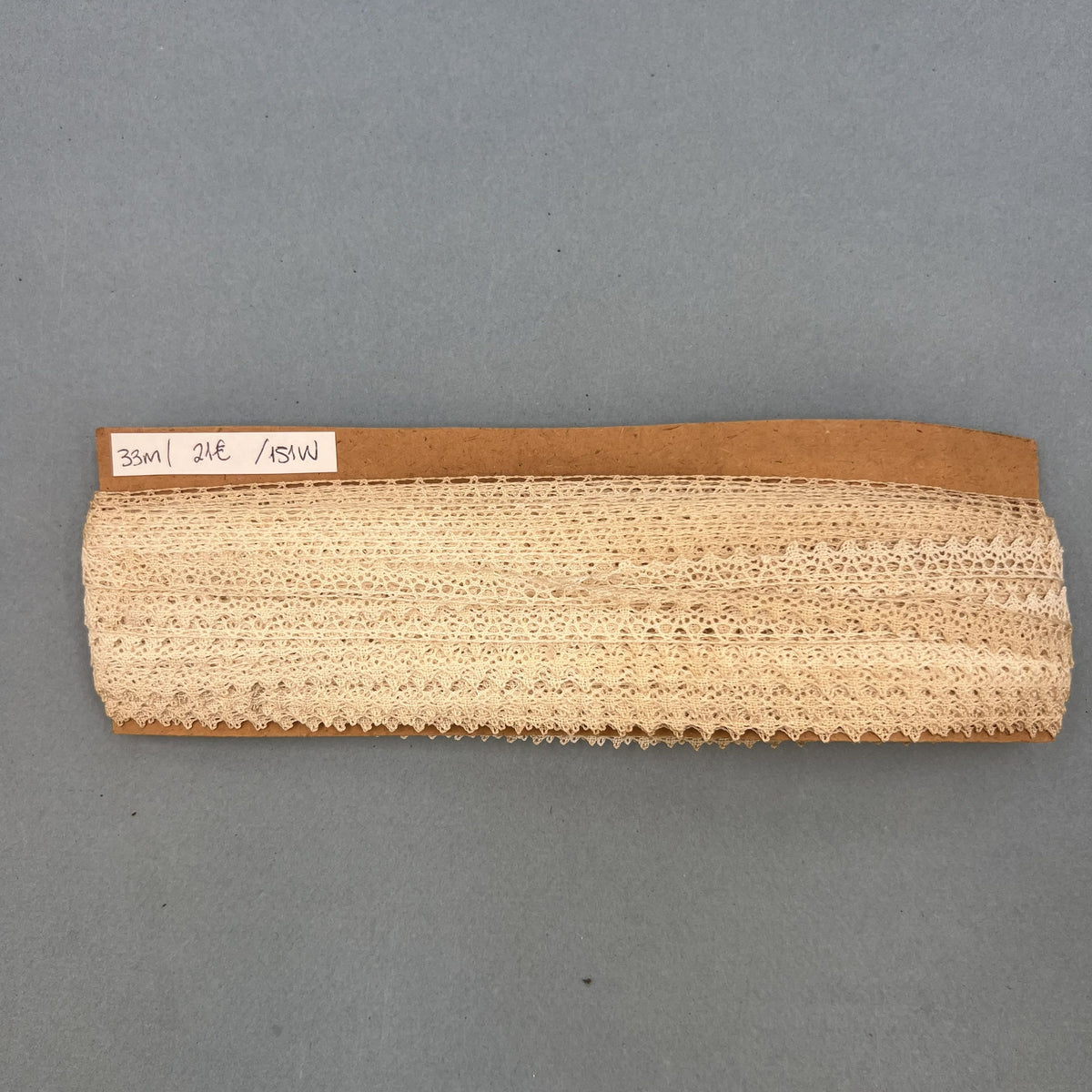 Wholesale Vintage French Lace Trim – 33m – Le Puy-en-Velay Cotton Lace