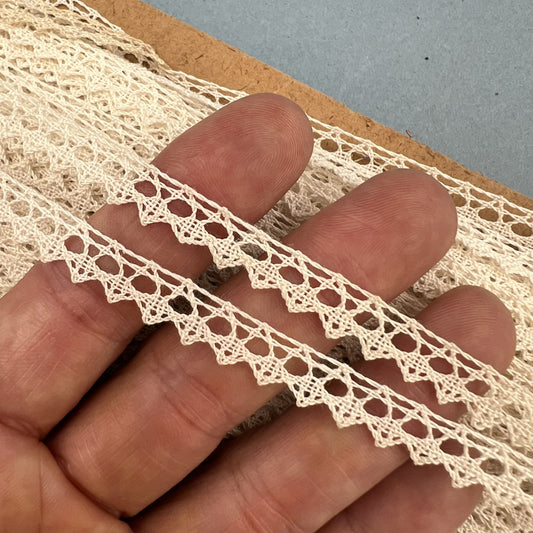 Wholesale Vintage French Lace Trim – 33m – Le Puy-en-Velay Cotton Lace - Bobbins&Needles