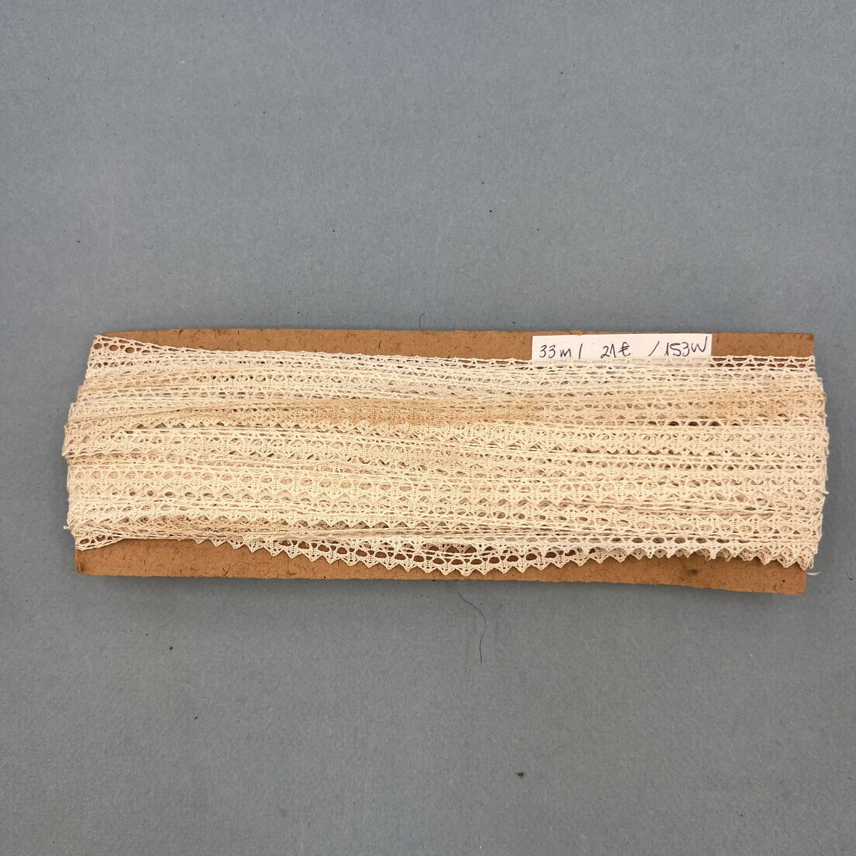 Wholesale Vintage French Lace Trim – 33m – Le Puy-en-Velay Cotton Lace