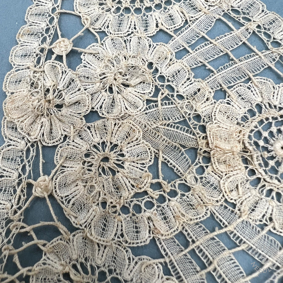 Antique Handmade Brussels Duchesse Style Lace Collar Fronts – Pair