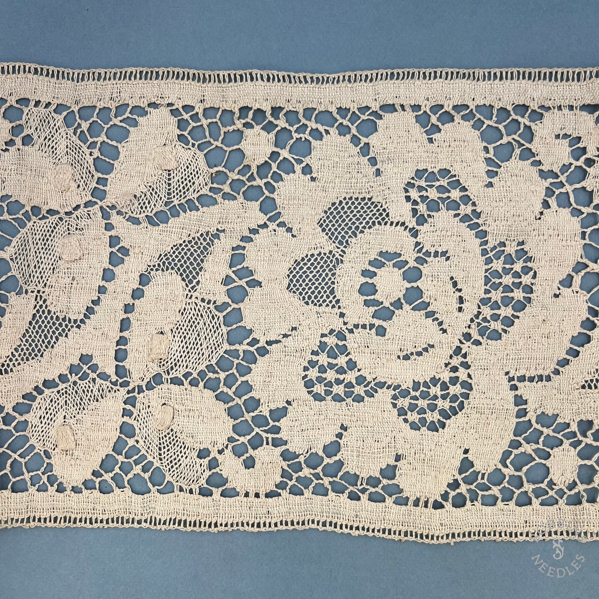 Antique Handmade Linen Bobbin Lace Insertion – Wide Lace Trim