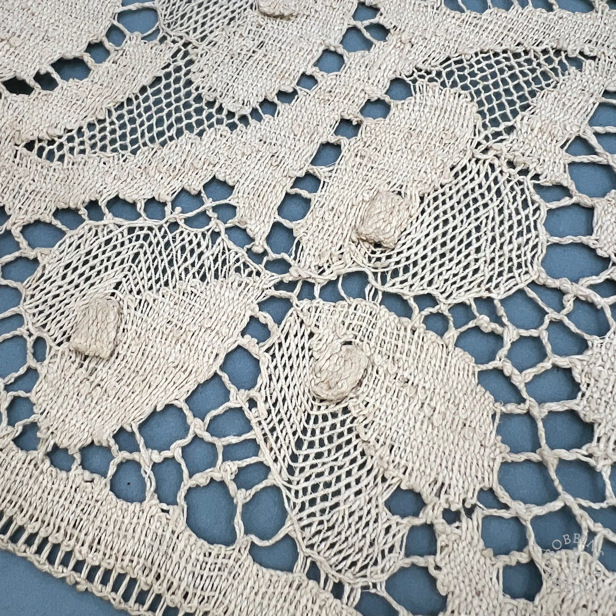 Antique Handmade Linen Bobbin Lace Insertion – Wide Lace Trim