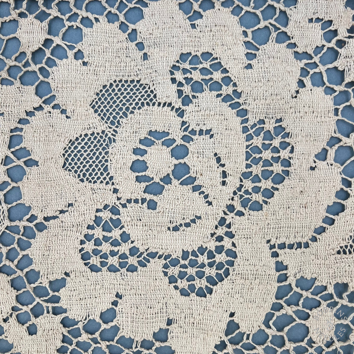 Antique Handmade Linen Bobbin Lace Insertion – Wide Lace Trim
