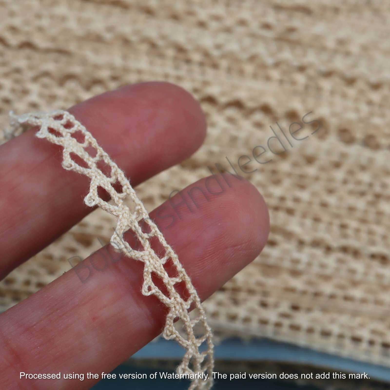 45m Tiny Vintage Lace Border in Bulk - Miniature Sewing Clothing