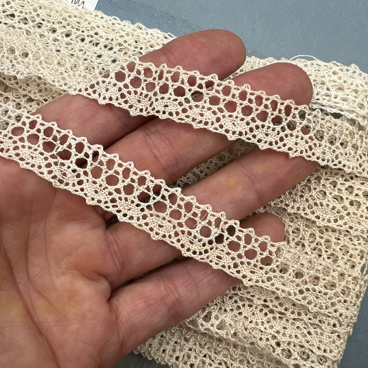 Wholesale Vintage French Lace Trim – 19m – Le Puy-en-Velay Cotton Lace