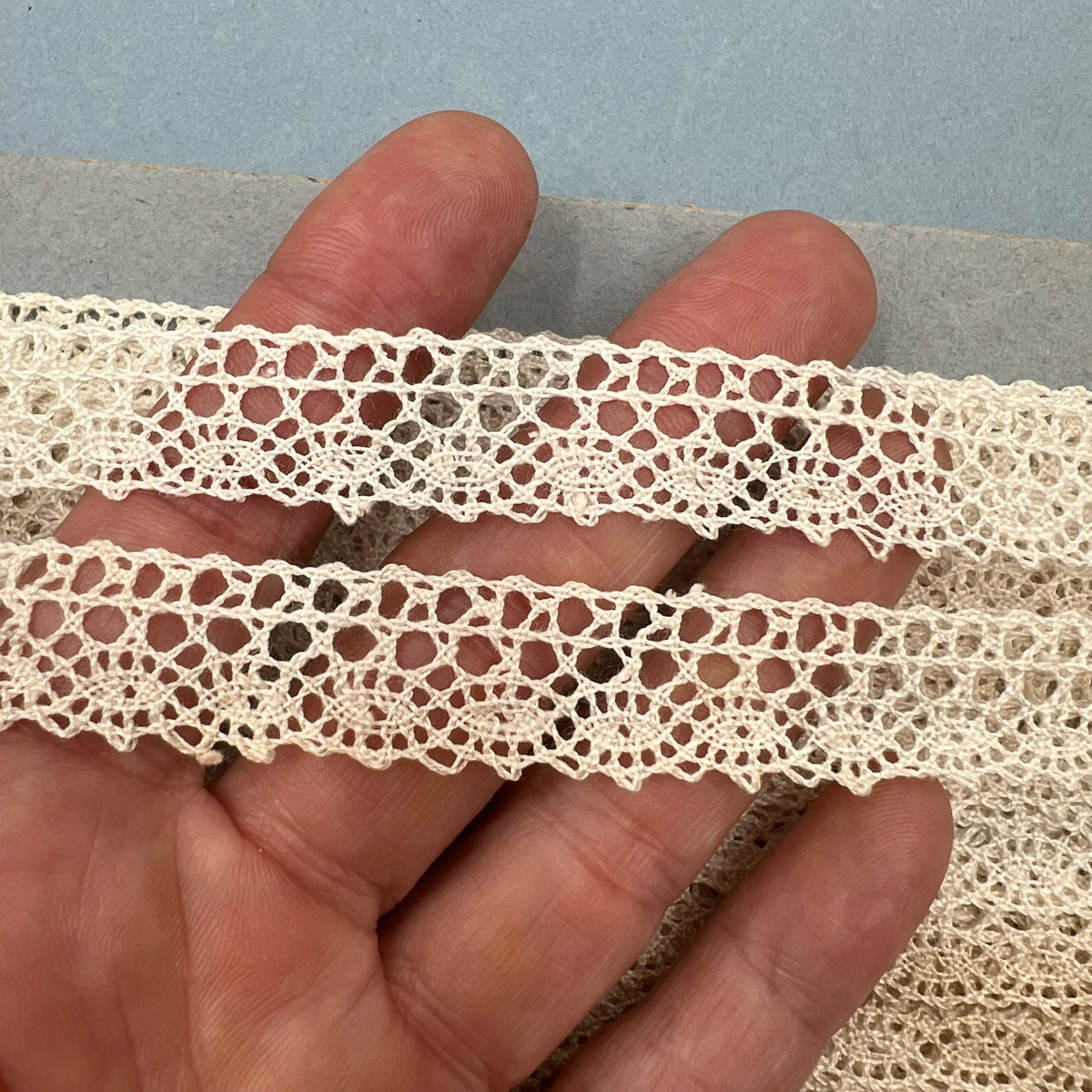 Wholesale Vintage French Lace Trim – 22m – Le Puy-en-Velay Cotton Lace