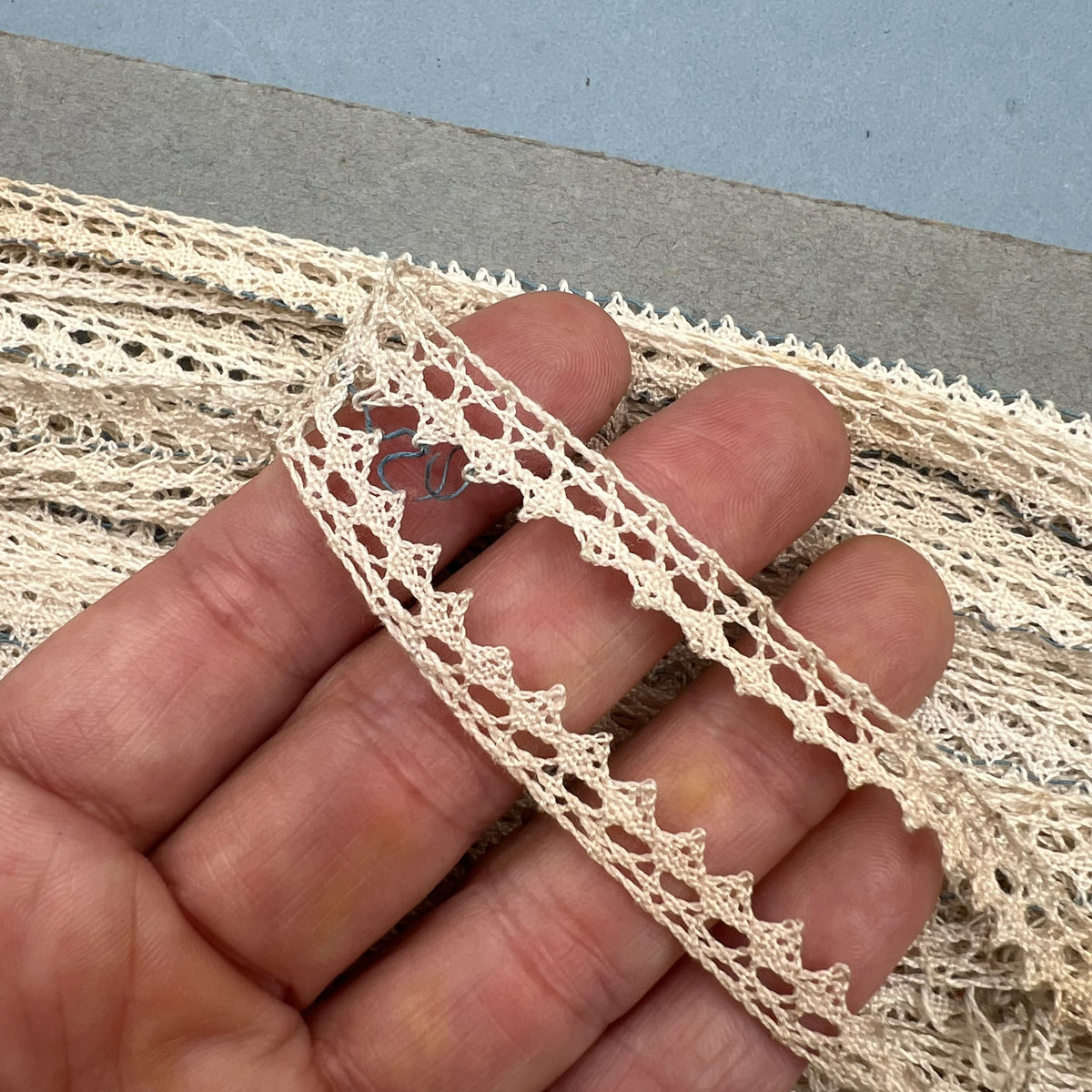 Wholesale Vintage French Lace Trim – 26m – Le Puy-en-Velay Cotton Lace