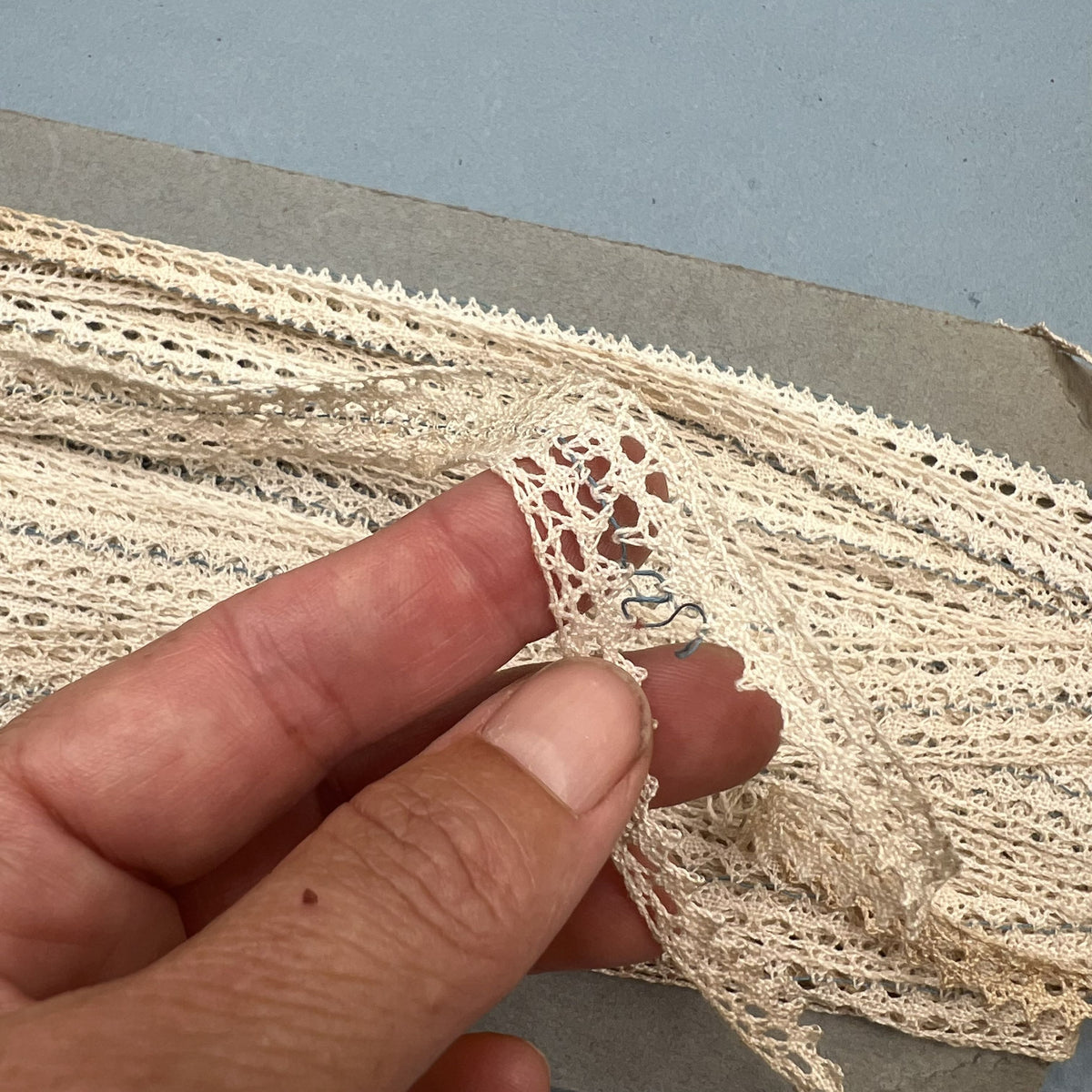 Wholesale Vintage French Lace Trim – 26m – Le Puy-en-Velay Cotton Lace