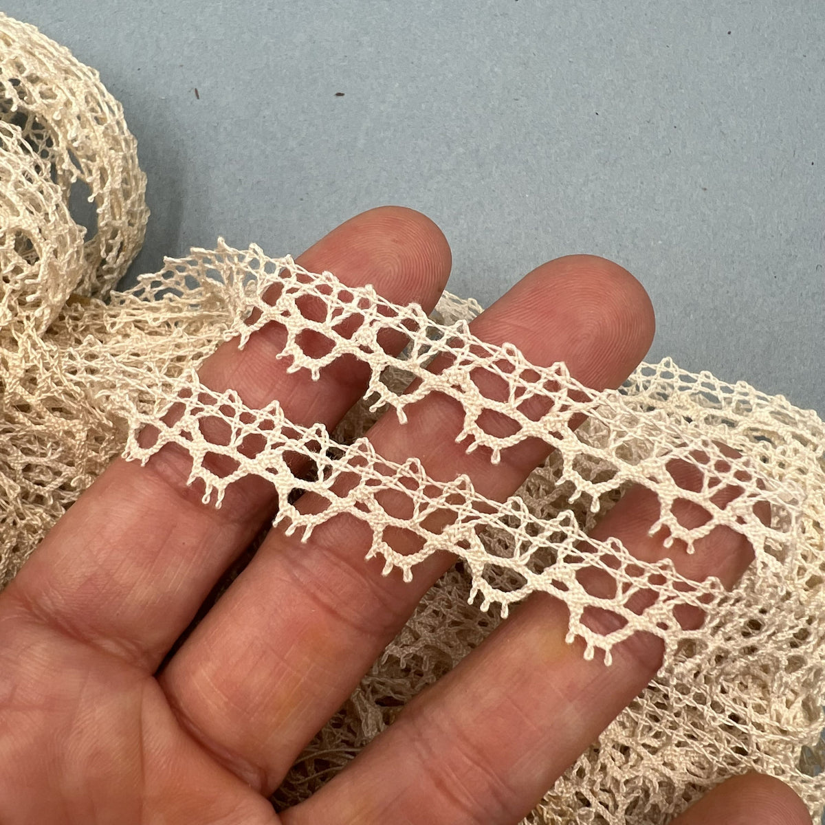 Wholesale Vintage French Lace Trim – 33m – Le Puy-en-Velay Cotton Lace