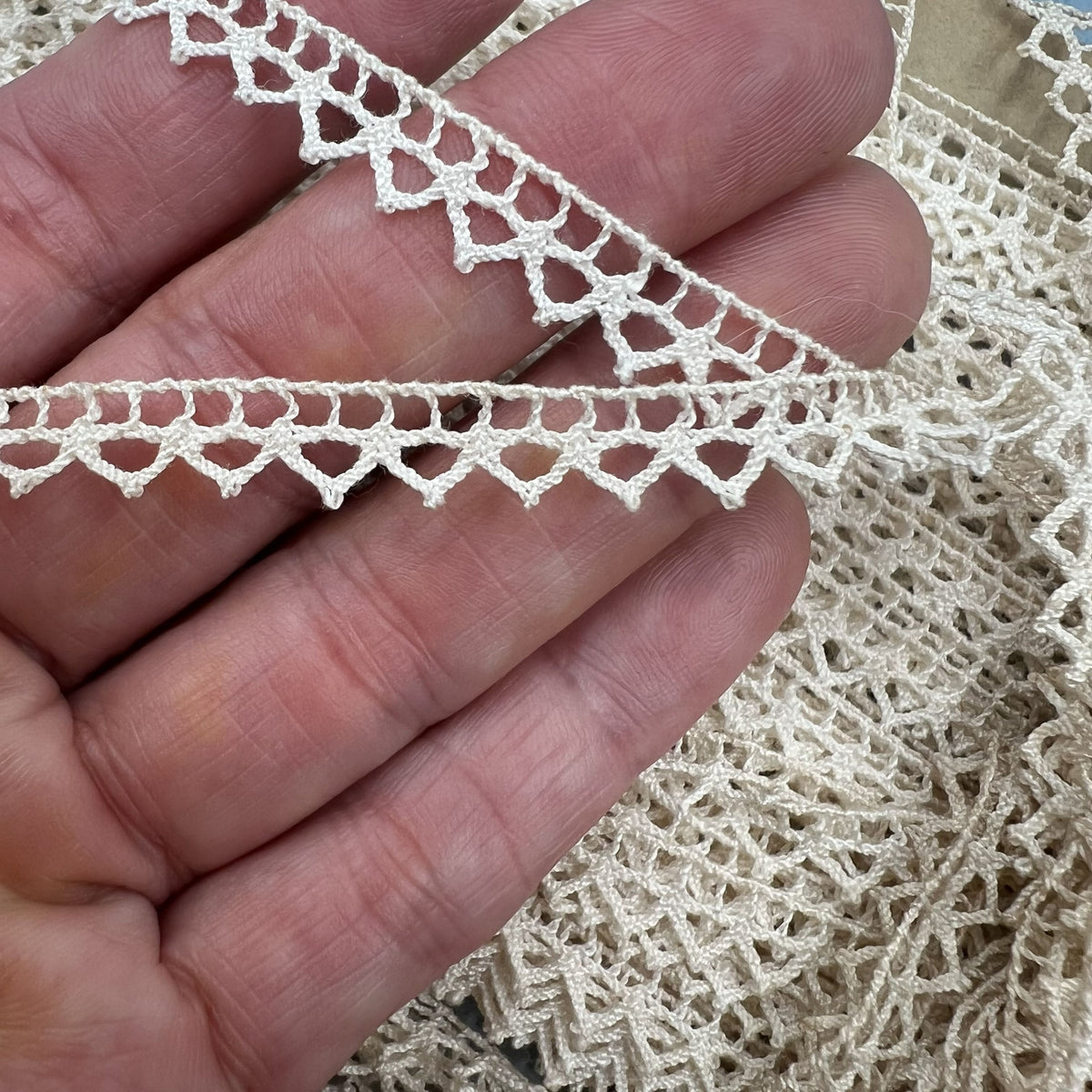 Wholesale Vintage French Lace Trim – 45m – Le Puy-en-Velay Cotton Lace