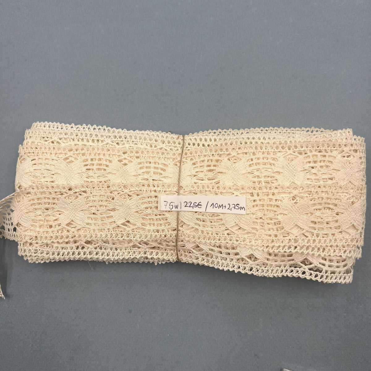 Wholesale Vintage French Lace Trim – 112.75m – Le Puy-en-Velay Cotton Lace