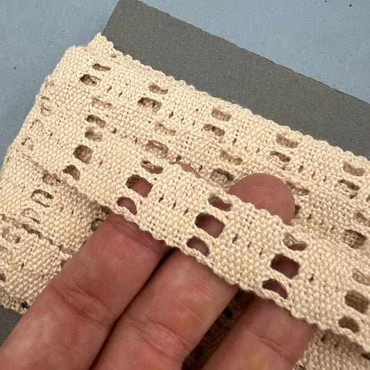 Wholesale Vintage French Lace Trim – 10m – Le Puy-en-Velay Cotton Lace - Bobbins&Needles