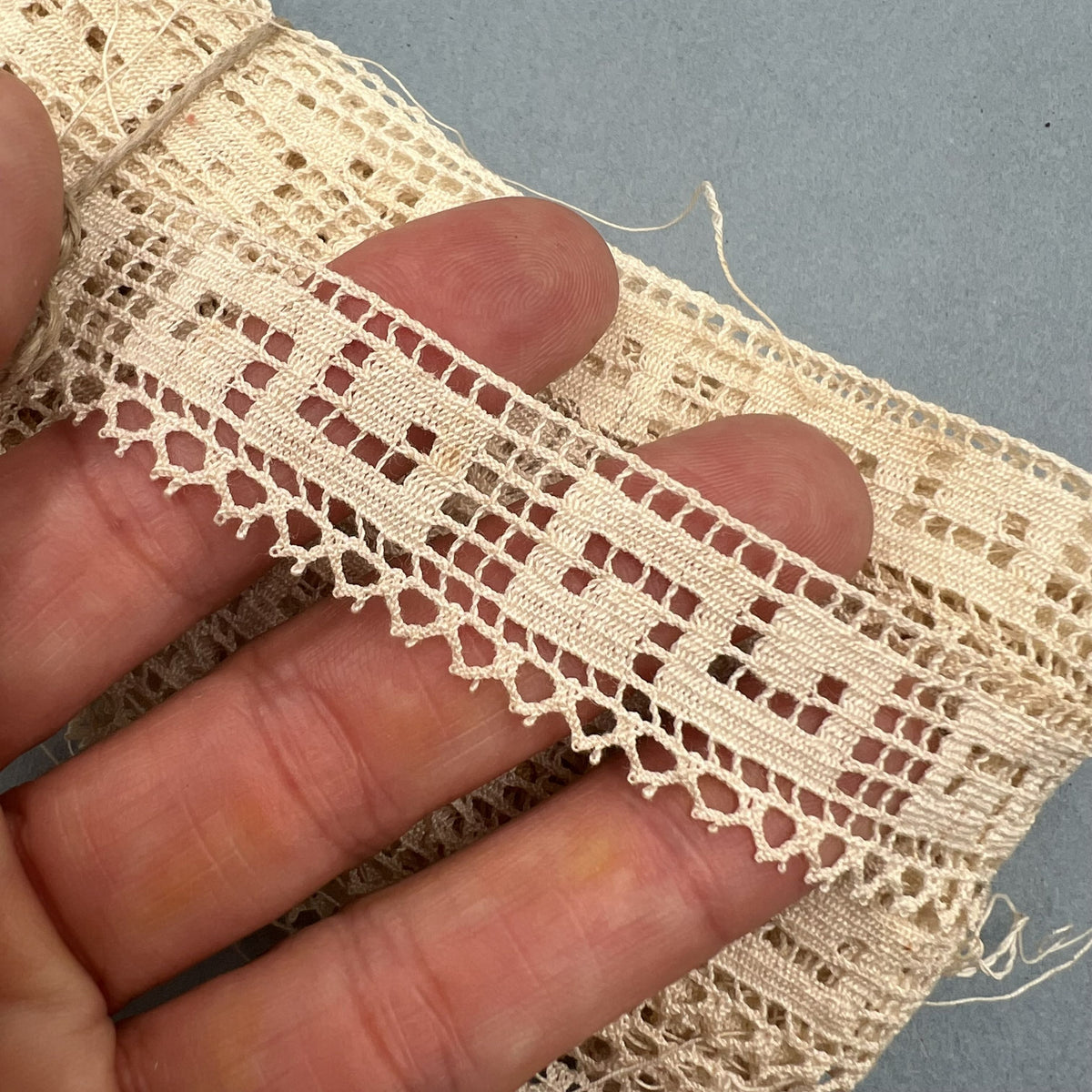 Wholesale Vintage French Lace Trim – 10m – Le Puy-en-Velay Cotton Lace