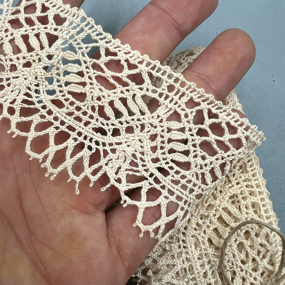 Wholesale Vintage French Lace Trim – 7m – Le Puy-en-Velay Cotton Lace