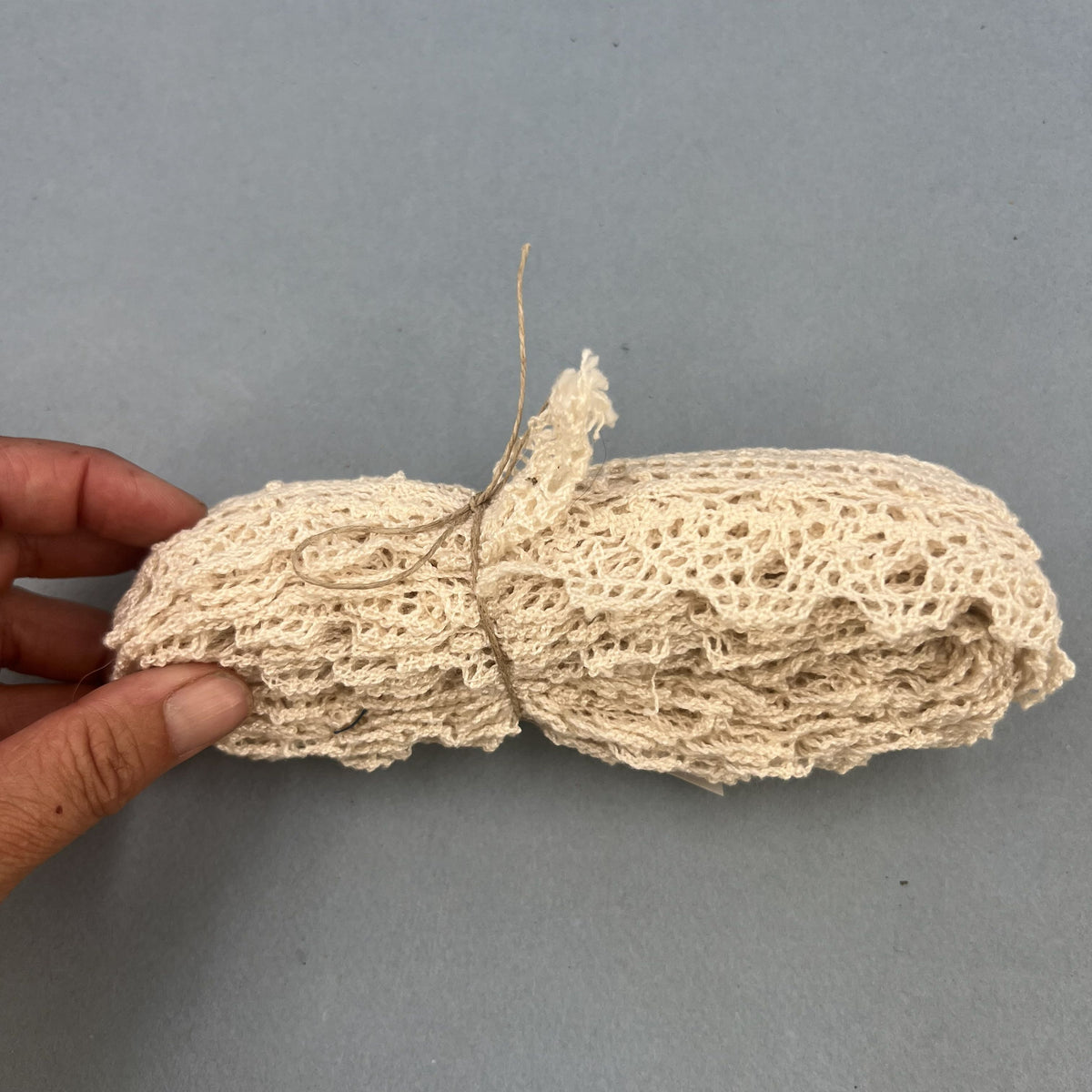 Wholesale Vintage French Lace Trim – 6.5m – Le Puy-en-Velay Cotton Lace