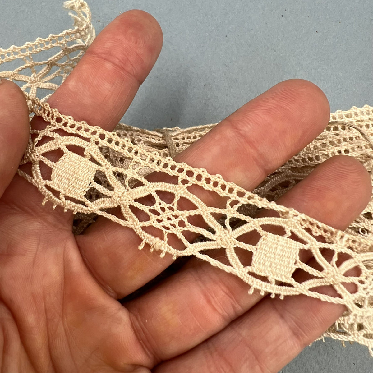 Wholesale Vintage French Lace Trim – 9.5m – Le Puy-en-Velay Cotton Lace