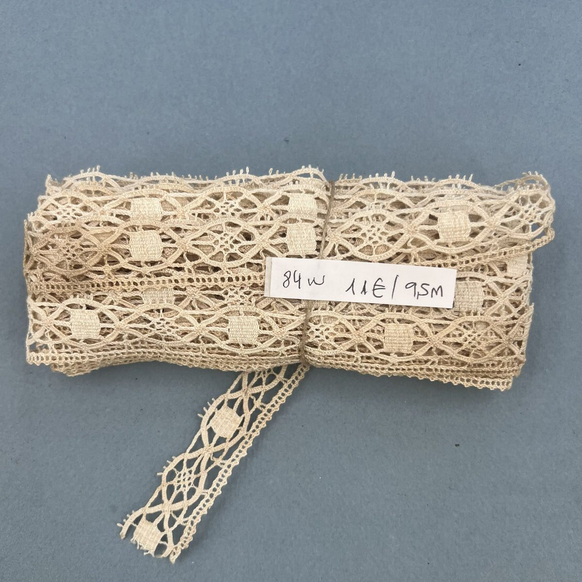 Wholesale Vintage French Lace Trim – 9.5m – Le Puy-en-Velay Cotton Lace
