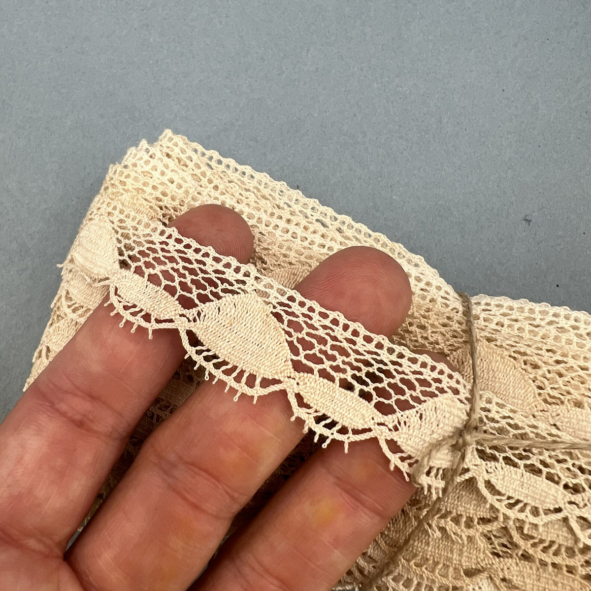 Wholesale Vintage French Lace Trim – 13m – Le Puy-en-Velay Cotton Lace
