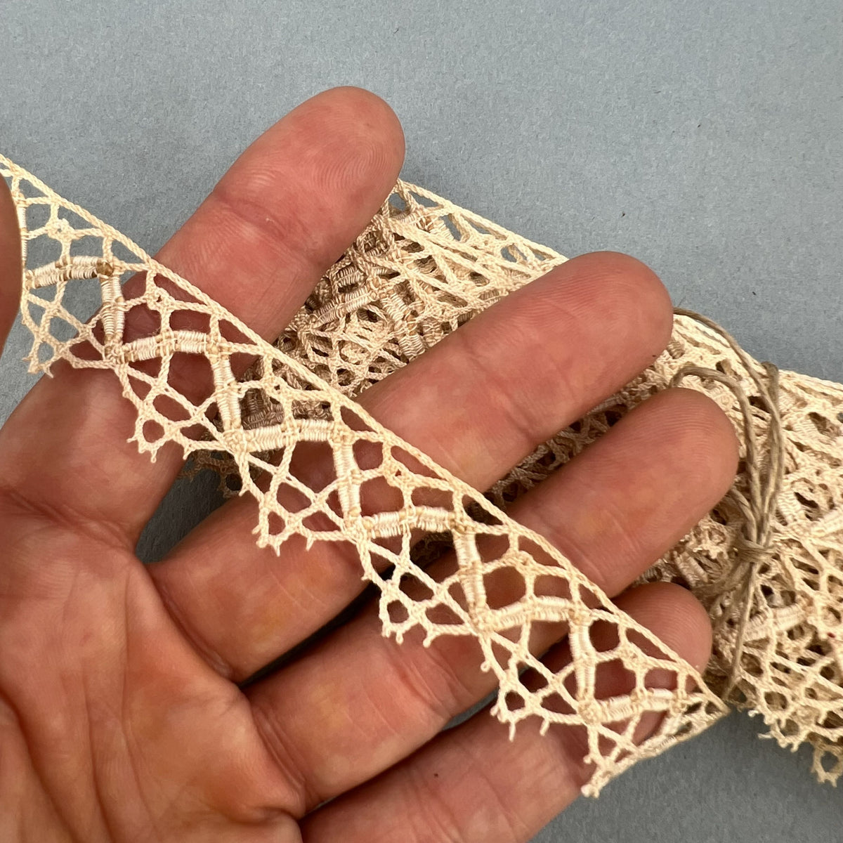 Wholesale Vintage French Lace Trim – 7m – Le Puy-en-Velay Cotton Lace