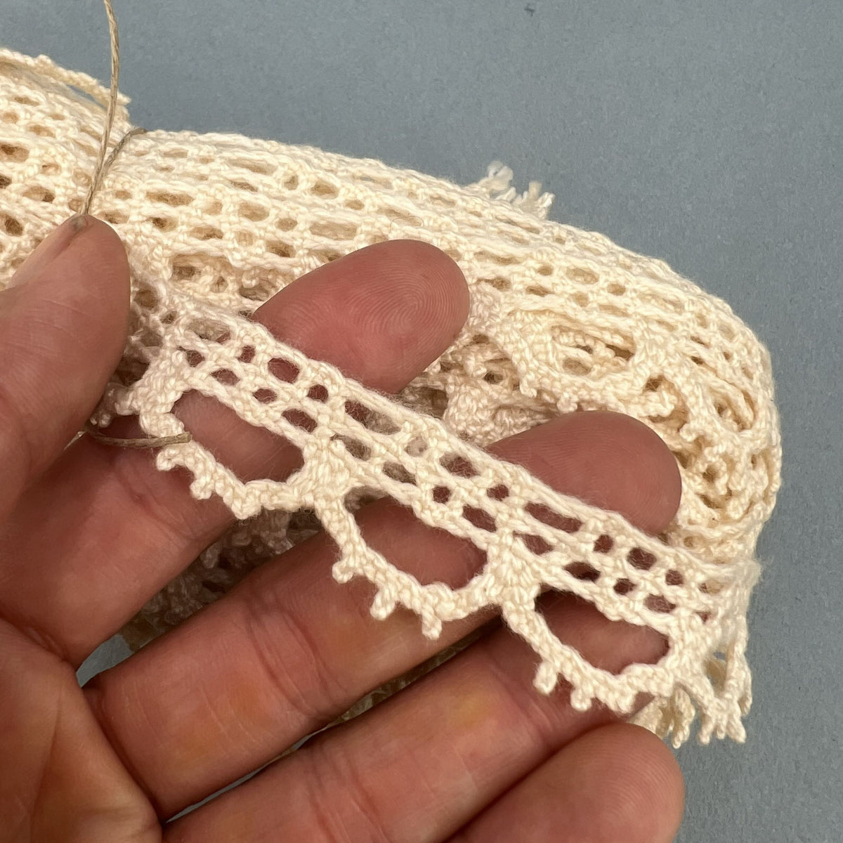 Wholesale Vintage French Lace Trim – 11m – Le Puy-en-Velay Cotton Lace