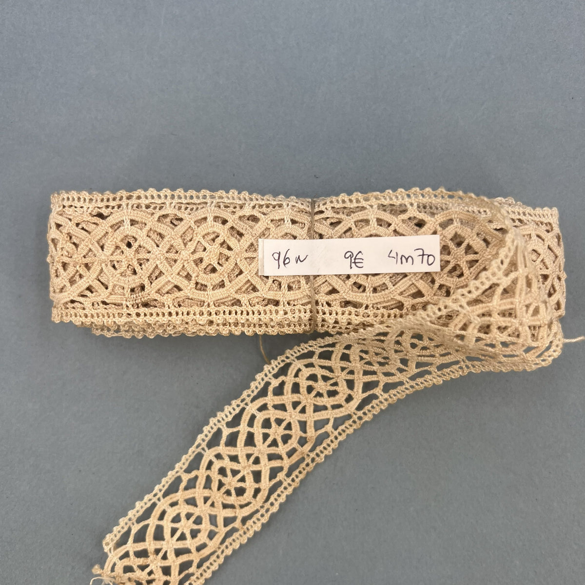 Wholesale Vintage French Lace Trim – 4.70m – Le Puy-en-Velay Cotton Lace