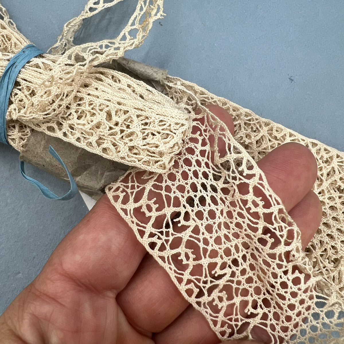 Wholesale Vintage French Lace Trim – 2x2.60m – Le Puy-en-Velay Cotton Lace