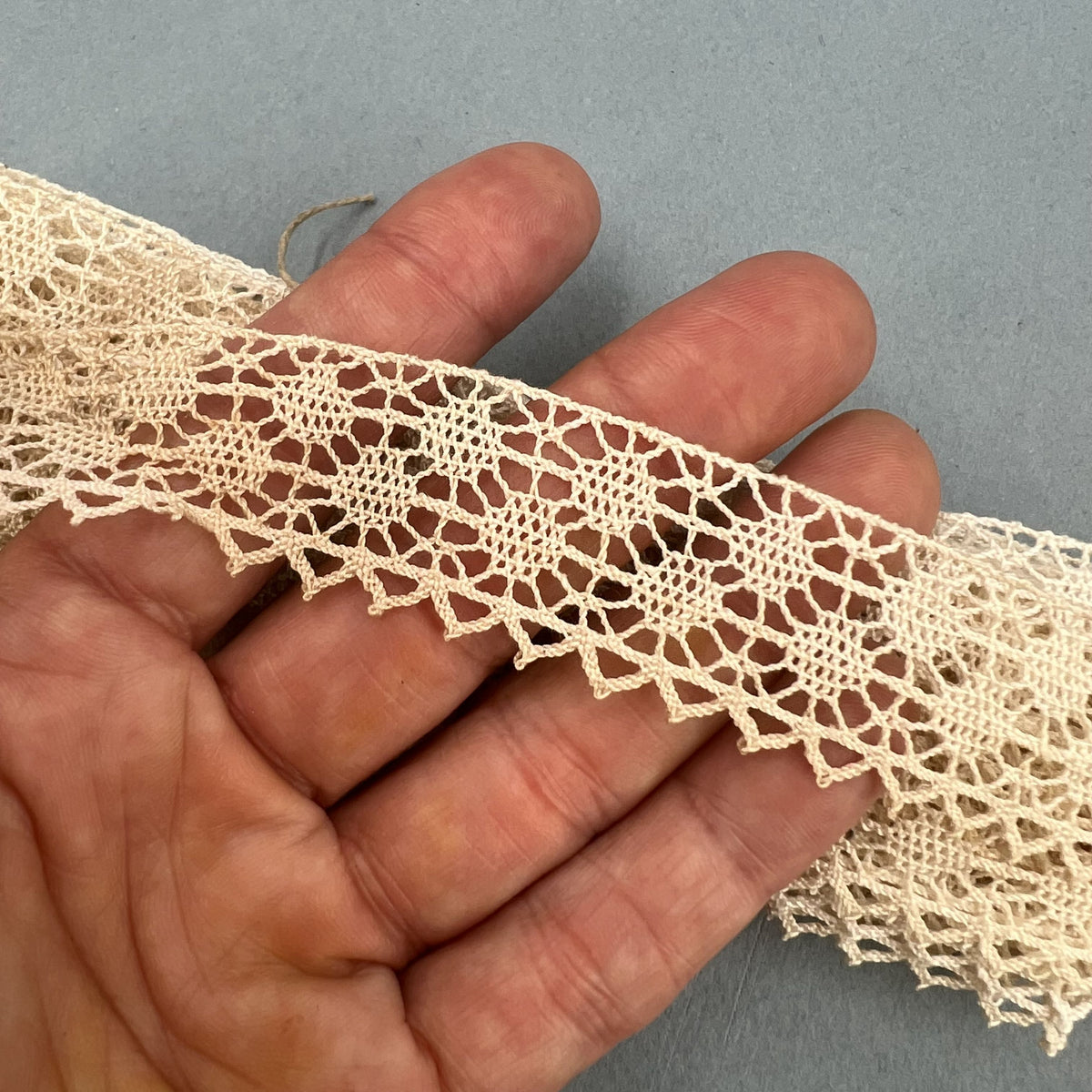 Wholesale Vintage French Lace Trim – 5.75m – Le Puy-en-Velay Cotton Lace