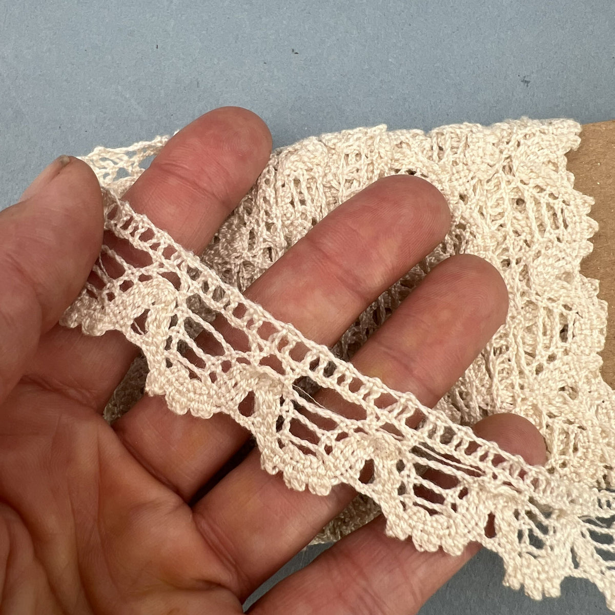 Wholesale Vintage French Lace Trim – 6m – Le Puy-en-Velay Cotton Lace