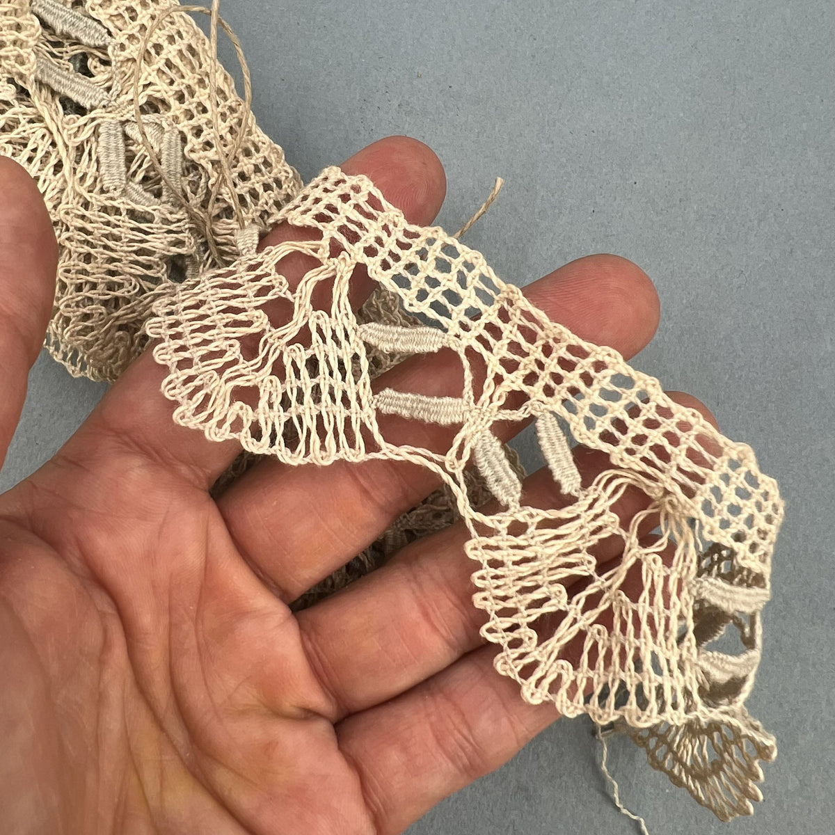Wholesale Vintage French Lace Trim – 4.5m – Le Puy-en-Velay Cotton Lace