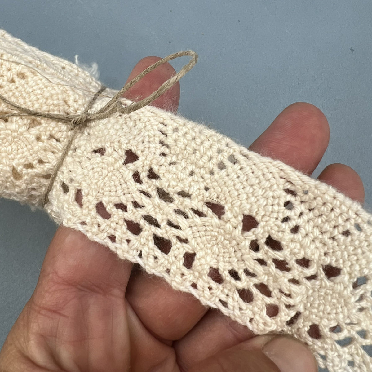 Wholesale Vintage French Lace Trim –  6m – Le Puy-en-Velay Cotton Lace