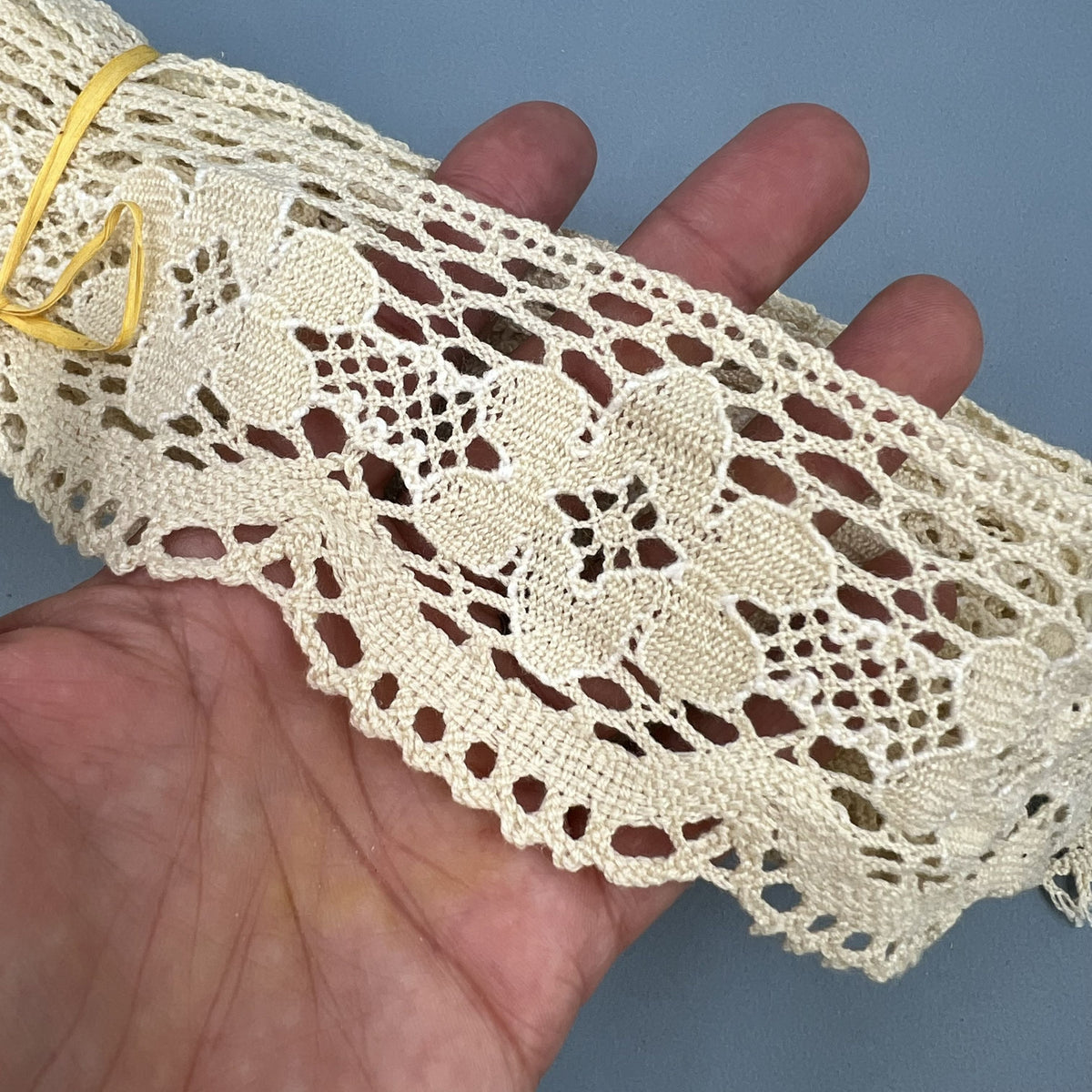 Wholesale Vintage French Lace Trim – 10m – Le Puy-en-Velay Cotton Lace