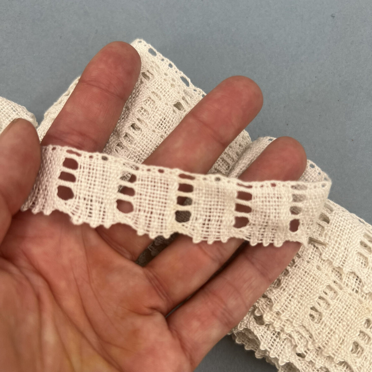 Wholesale Vintage French Lace Trim – 10m – Le Puy-en-Velay Cotton Lace