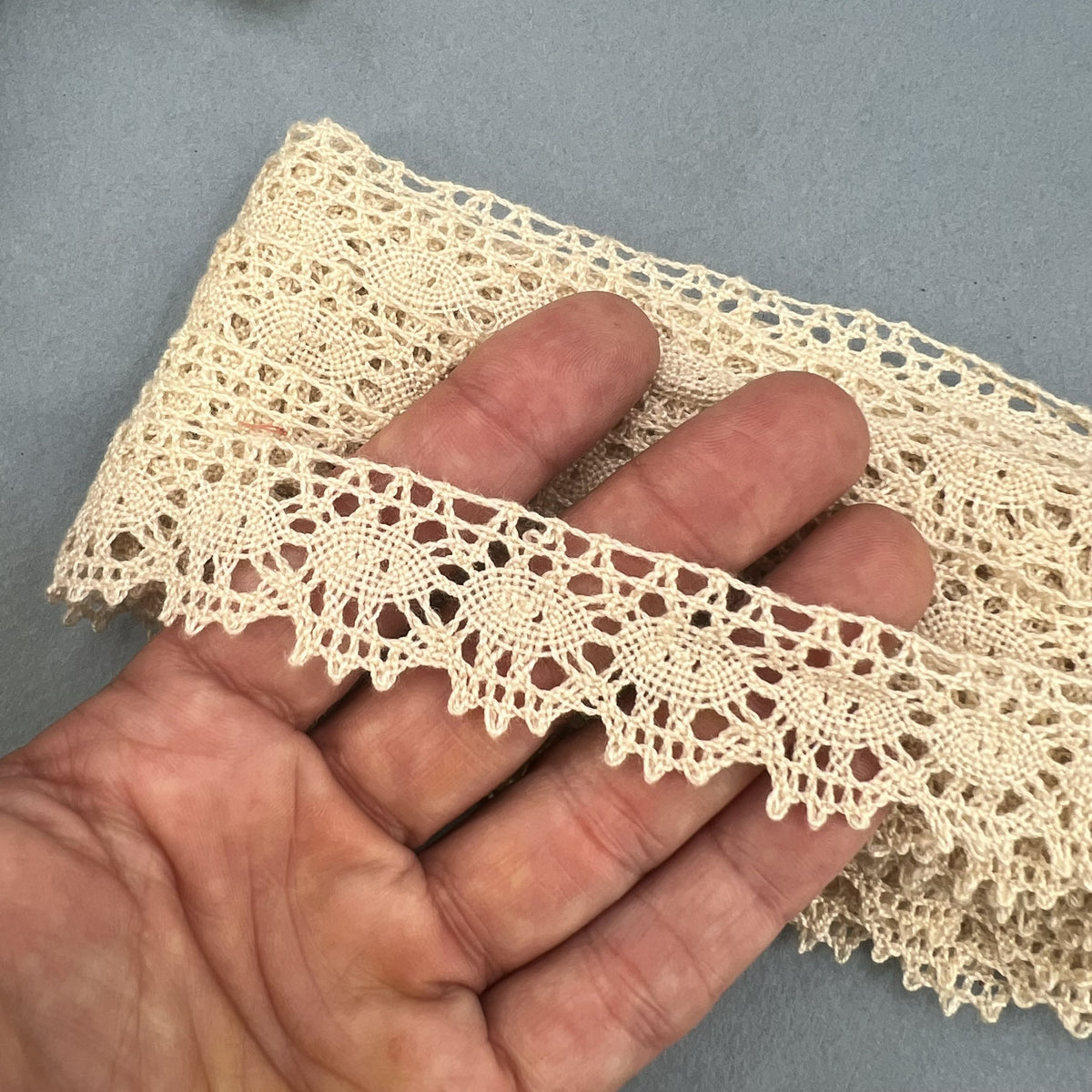 Wholesale Vintage French Lace Trim – 7.5m – Le Puy-en-Velay Cotton Lace