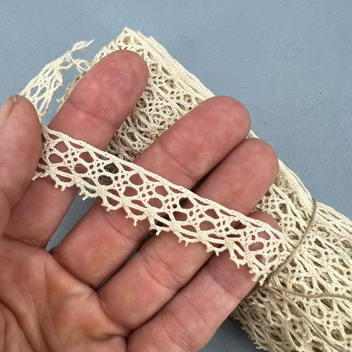 Wholesale Vintage French Lace Trim – 17m – Le Puy-en-Velay Cotton Lace